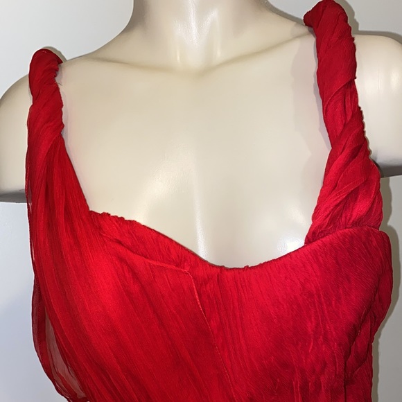 Oscar De La Renta Scarlet Long Dress - Picture 6 of 16